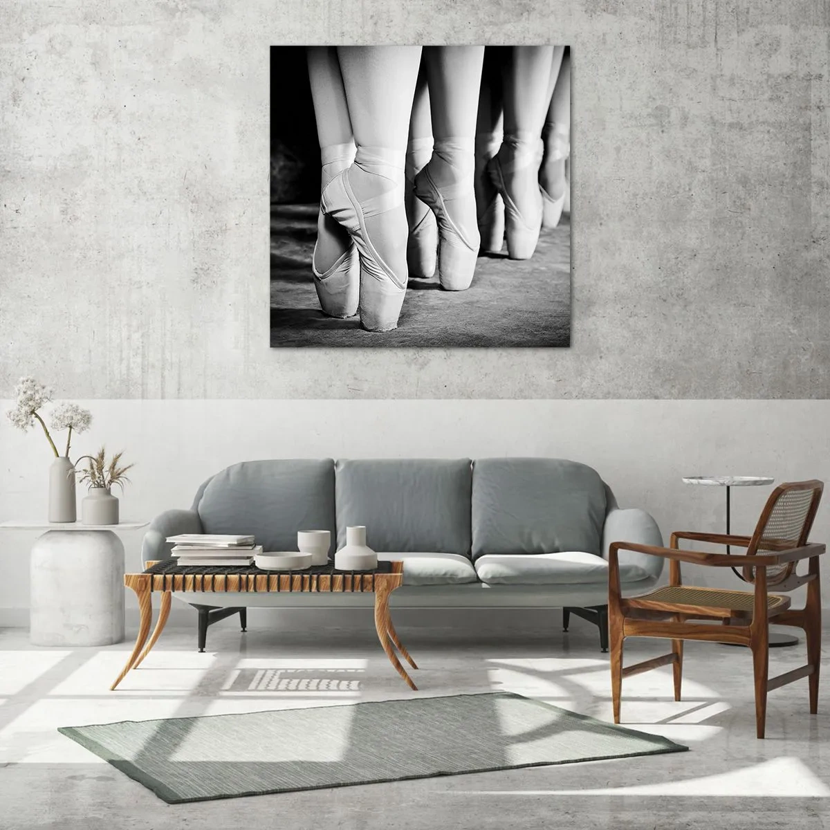 Cuadro sobre vidrio - Impresiones sobre Vidrio - En conjunto y al unísono - 60x60 cm