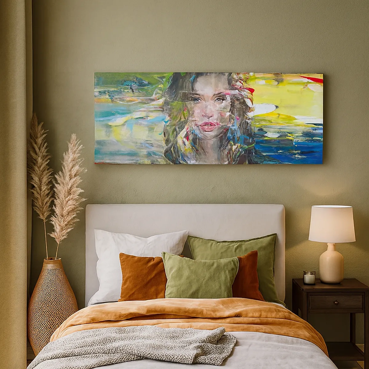 Cuadro sobre lienzo - Impresión de Imagen - Tras el velo del aire - 30x30 cm