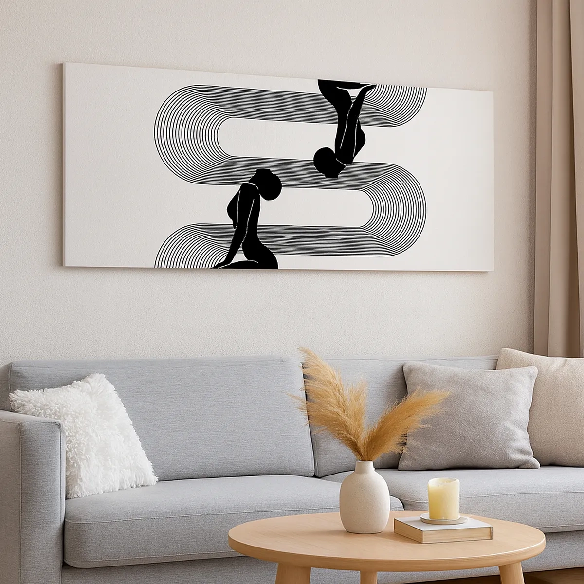 Cuadro sobre lienzo - Impresión de Imagen - Simetría sensual - 30x30 cm