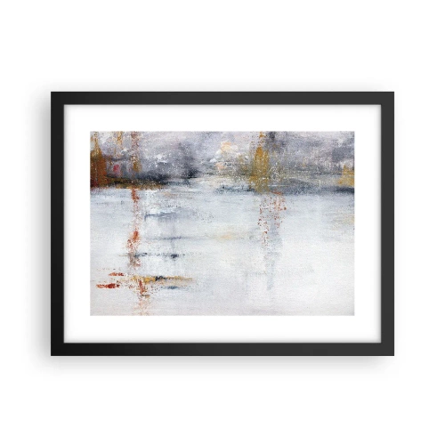 Póster en marco negro - Tras una cortina de aire - 40x30 cm