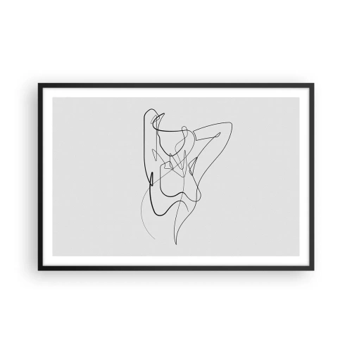 Póster en marco negro - Realmente, tal y como eres - 91x61 cm