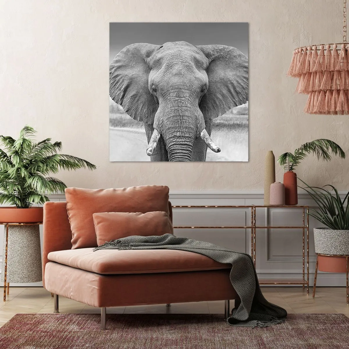 Cuadro sobre lienzo - Impresión de Imagen - Bienvenido a mi mundo - 60x60 cm