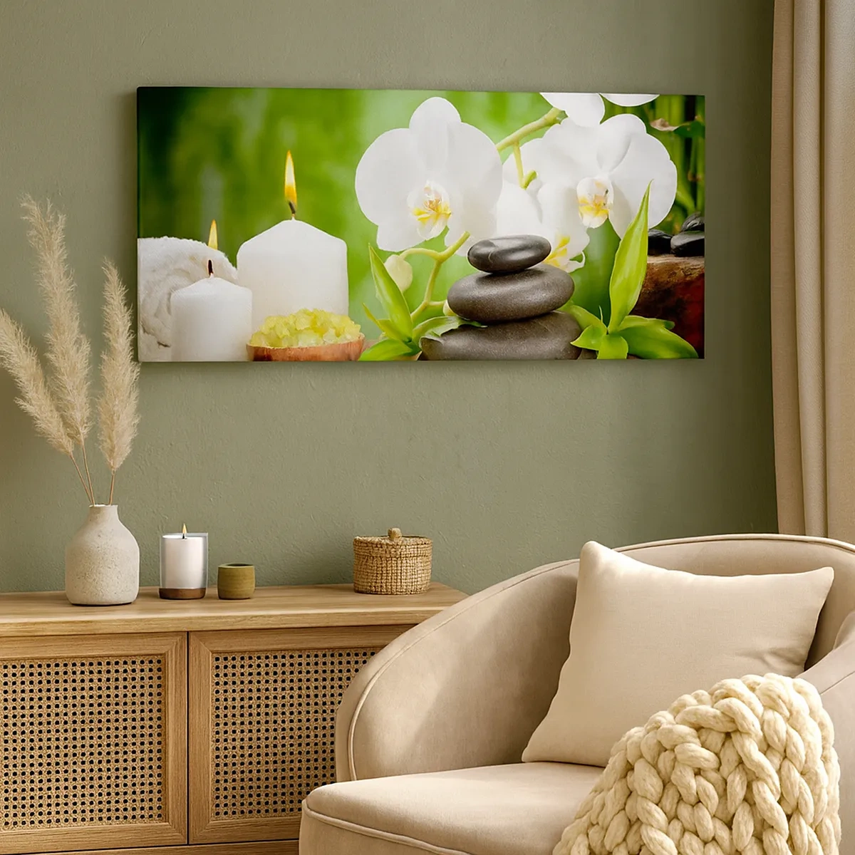 Cuadro sobre lienzo - Impresión de Imagen - Un toque fragante, floral y suave - 30x30 cm