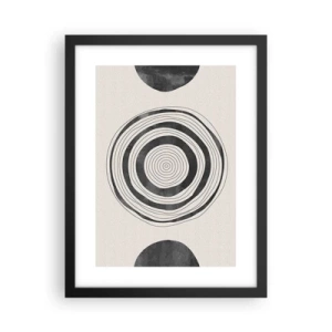 Póster en marco negro - Lo importante es lo que hay entre medias - 30x40 cm