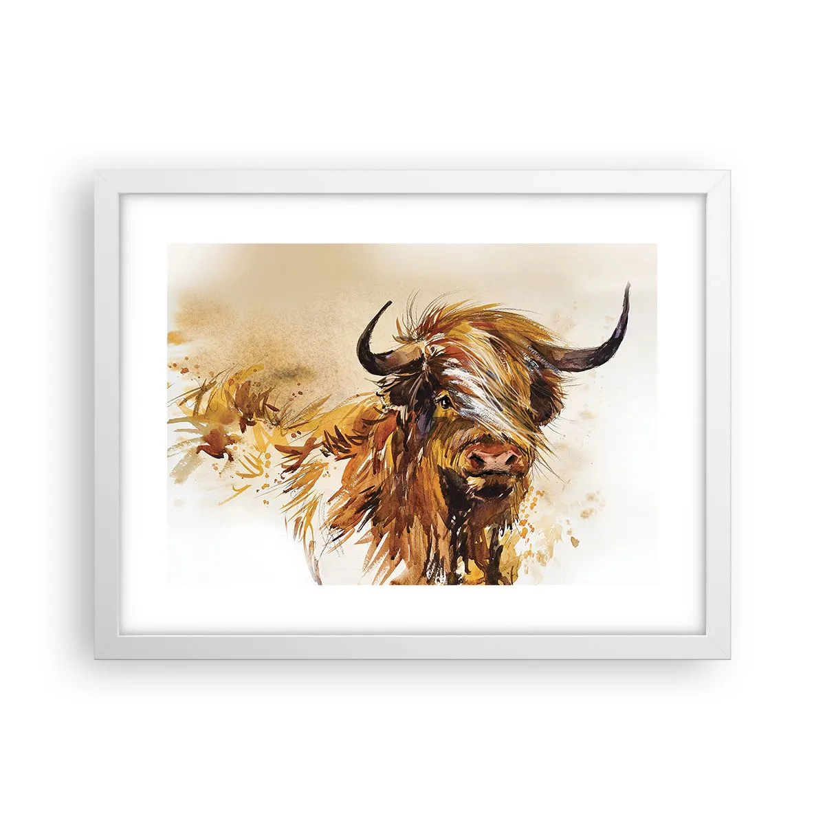 Póster en marco blanco - El orgullo del líder - 40x30 cm