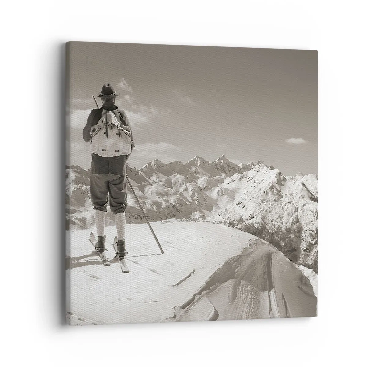 Cuadro sobre lienzo - Impresión de Imagen - El techo del mundo - 40x40 cm