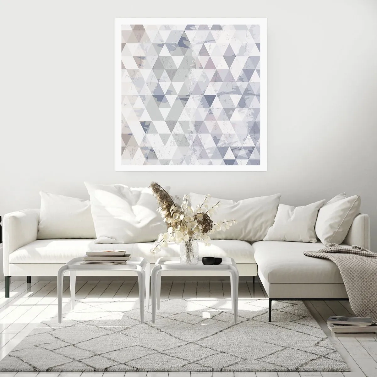 Póster - A ritmo de triángulo - 60x60 cm