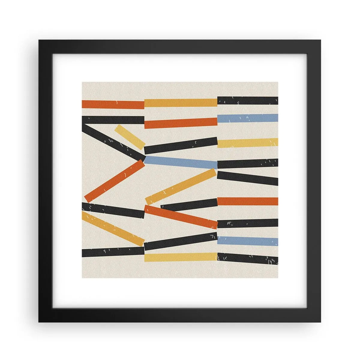 Póster en marco negro - Composición horizontal - 30x30 cm