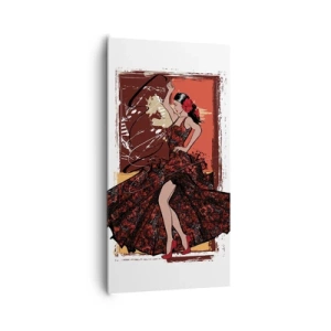 Cuadro sobre lienzo - Impresión de Imagen - El ritmo del corazón - 65x120 cm