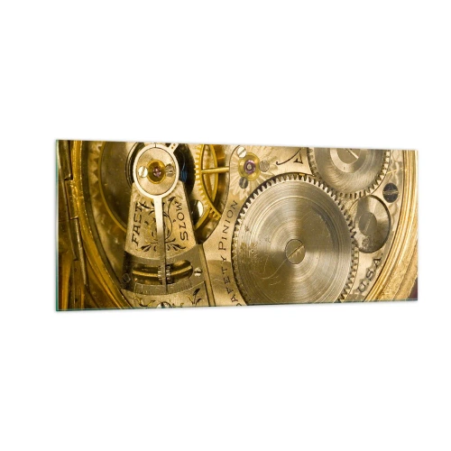 Cuadro sobre vidrio - Impresiones sobre Vidrio - Siga el ritmo de los tiempos - 100x40 cm