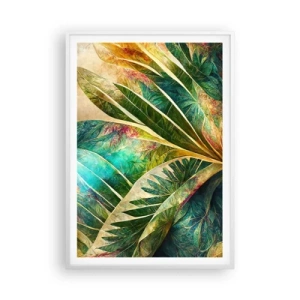 Póster en marco blanco - Los colores del trópico - 70x100 cm