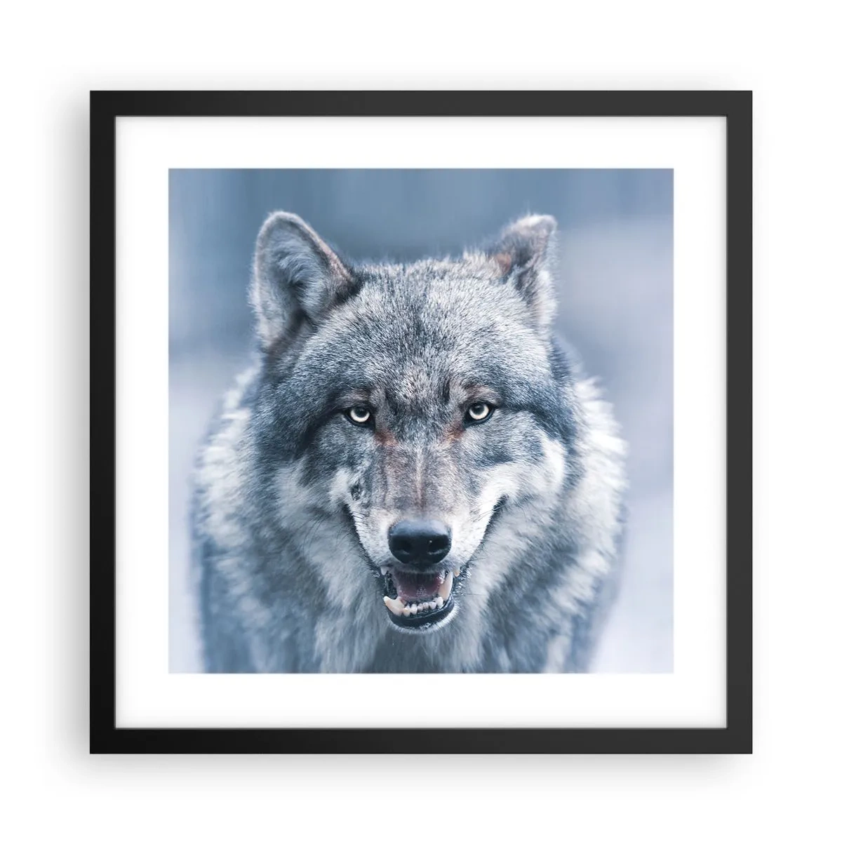 Póster en marco negro - ¿Aceptarás el reto? - 40x40 cm