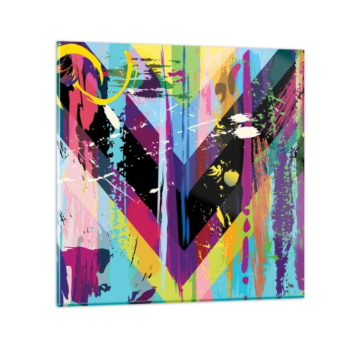 Cuadro sobre vidrio - Impresiones sobre Vidrio - De arriba a abajo - 70x70 cm