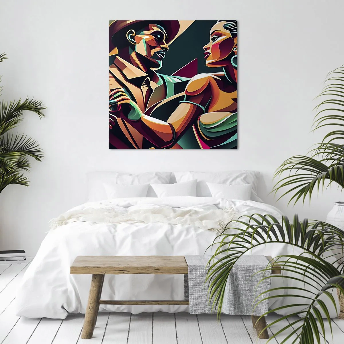 Cuadro sobre lienzo - Impresión de Imagen - Al ritmo del corazón - 40x40 cm