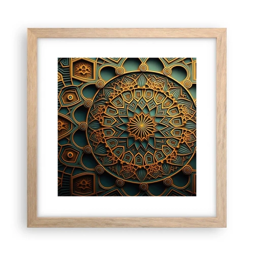 Póster en marco roble claro - En un clima árabe - 30x30 cm