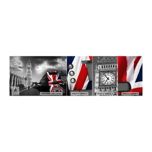 Muestra de fotomural autoadhesivo Deluxe Sticker - Orgullosa y grandiosa - Ciudad, Londres, Autobús de Londres - 100x30 cm