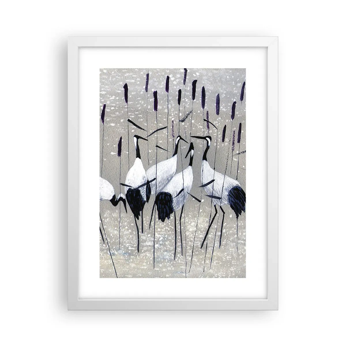 Póster en marco blanco - Entre los suyos - 30x40 cm