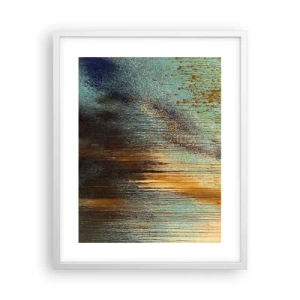 Póster en marco blanco - Una composición colorista no accidental - 40x50 cm