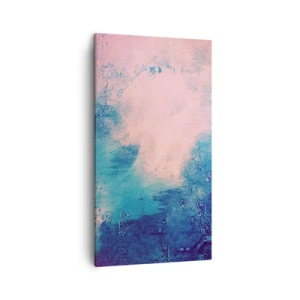 Cuadro sobre lienzo - Impresión de Imagen - Abrazo azul - 45x80 cm