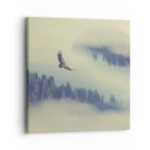 Cuadro sobre lienzo - Impresión de Imagen - Vi la sombra de un águila - 40x40 cm