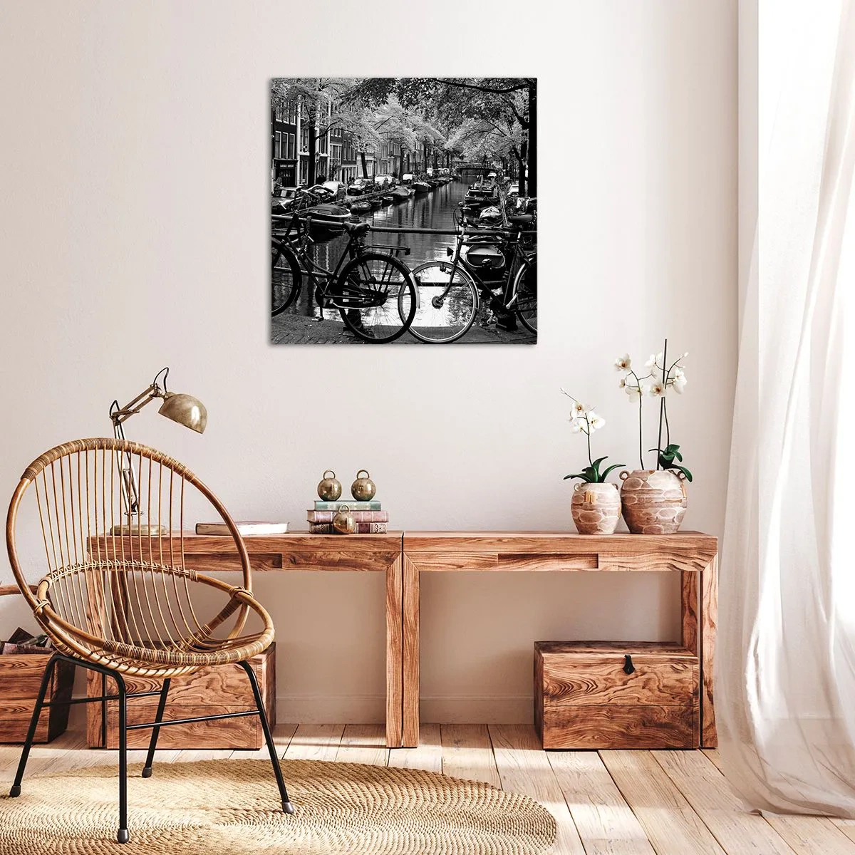 Cuadro sobre lienzo - Impresión de Imagen - Una visión muy holandesa - 50x50 cm