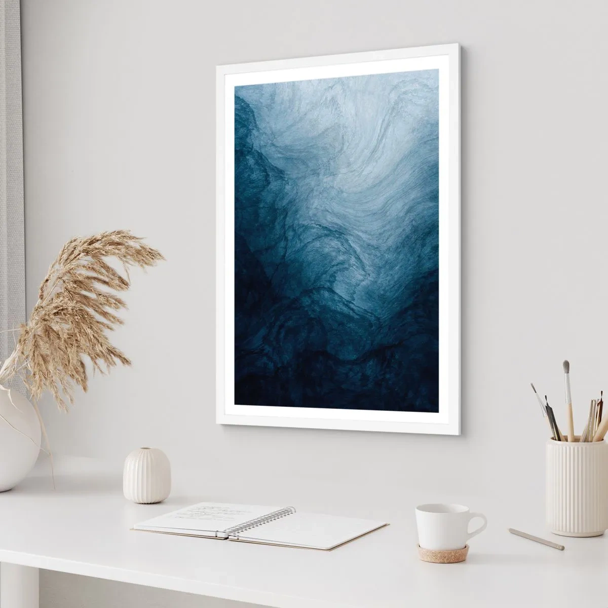 Póster en marco blanco - En las profundidades - 70x100 cm