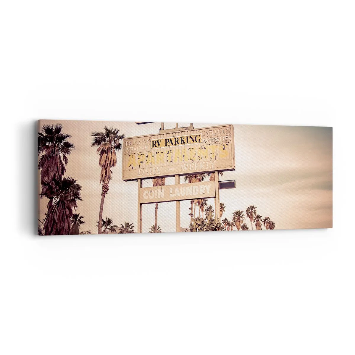 Cuadro sobre lienzo - Impresión de Imagen - El tiempo se detuvo - 90x30 cm