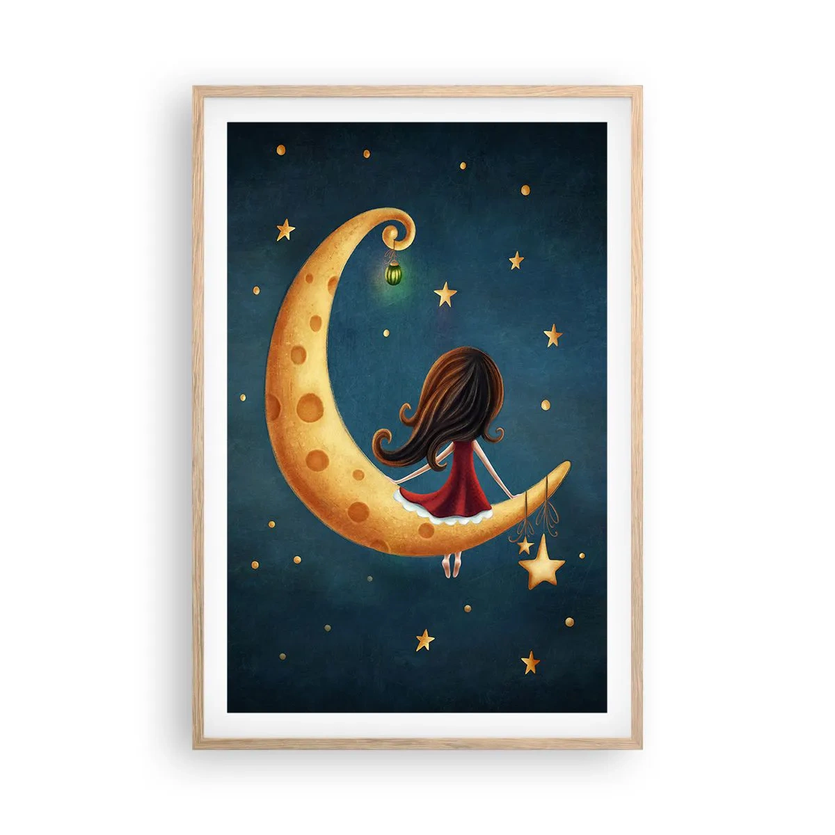 Póster en marco roble claro - Érase una vez... - 61x91 cm