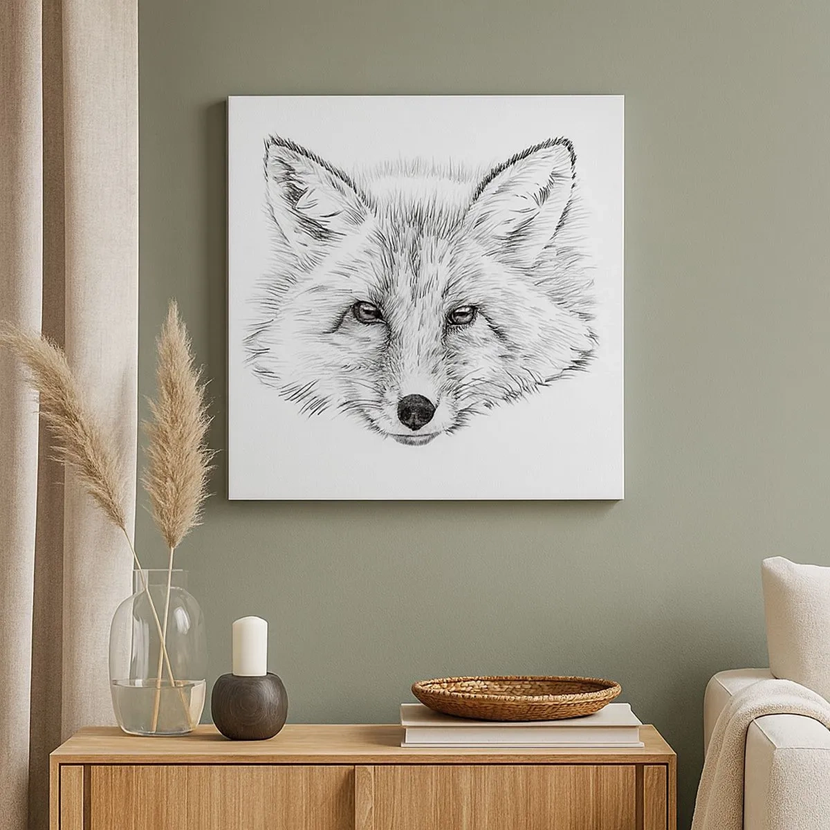 Cuadro sobre lienzo - Impresión de Imagen - ¿Pueden mentir estos ojos? - 30x30 cm