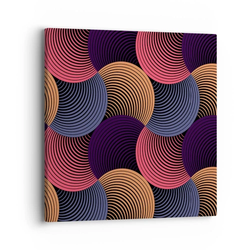 Cuadro sobre lienzo - Impresión de Imagen - En un ritmo circular - 40x40 cm