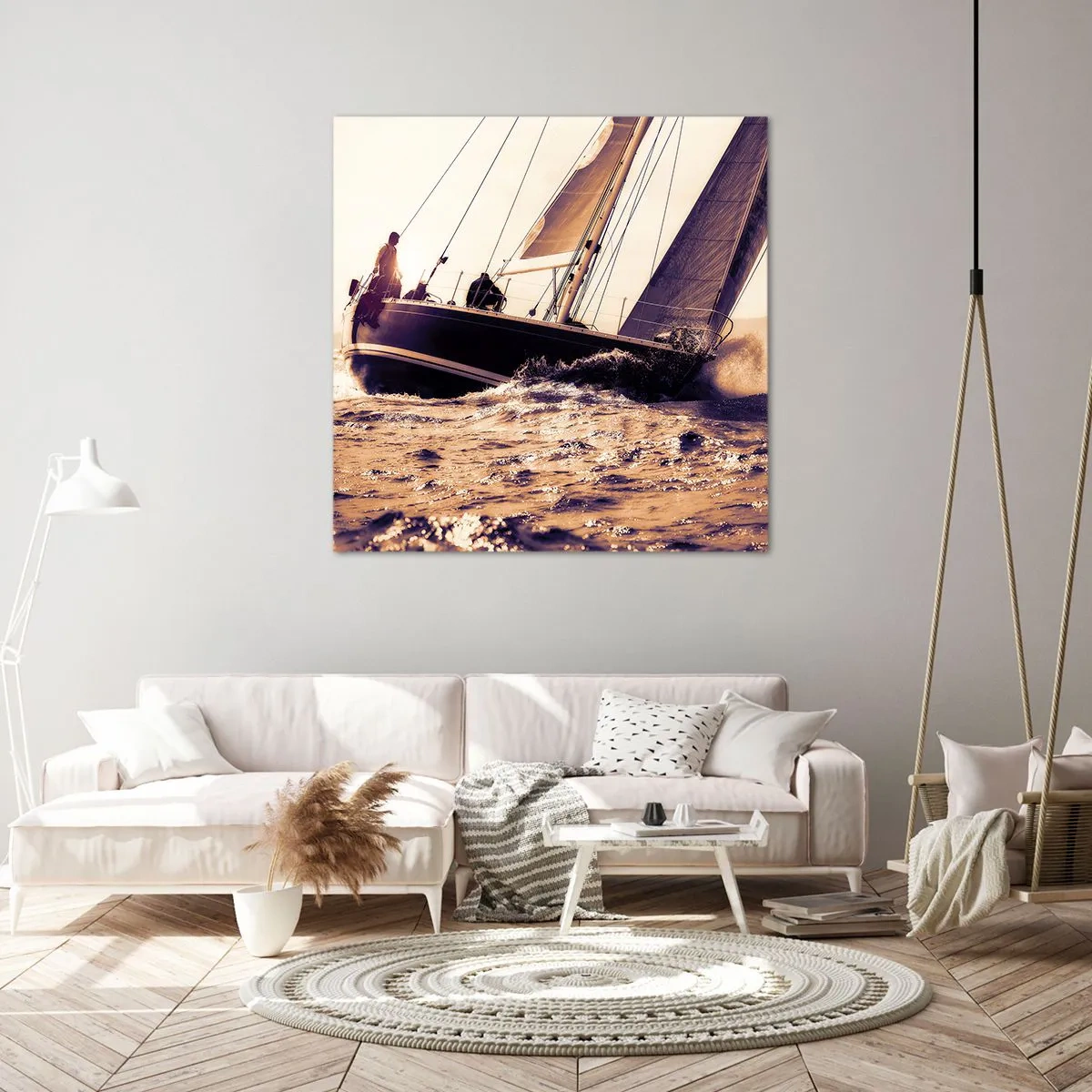 Cuadro sobre lienzo - Impresión de Imagen - Navega, marinero - 50x50 cm