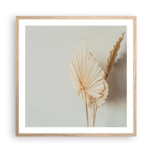 Póster en marco roble claro - Armonía y consuelo - 60x60 cm