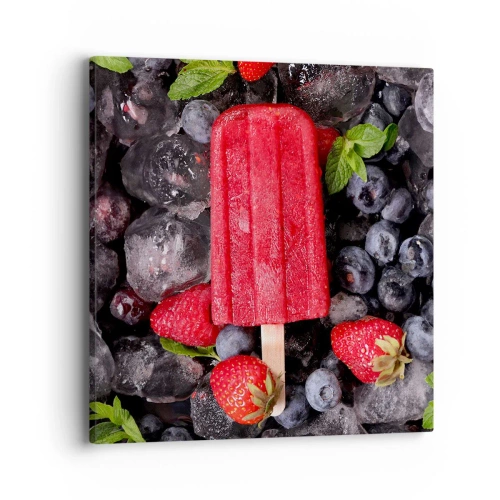 Cuadro sobre lienzo - Impresión de Imagen - El sabor del verano caluroso - 40x40 cm