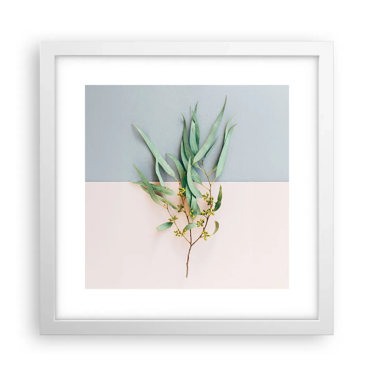 Póster en marco blanco - La sutileza del pastel - 30x30 cm