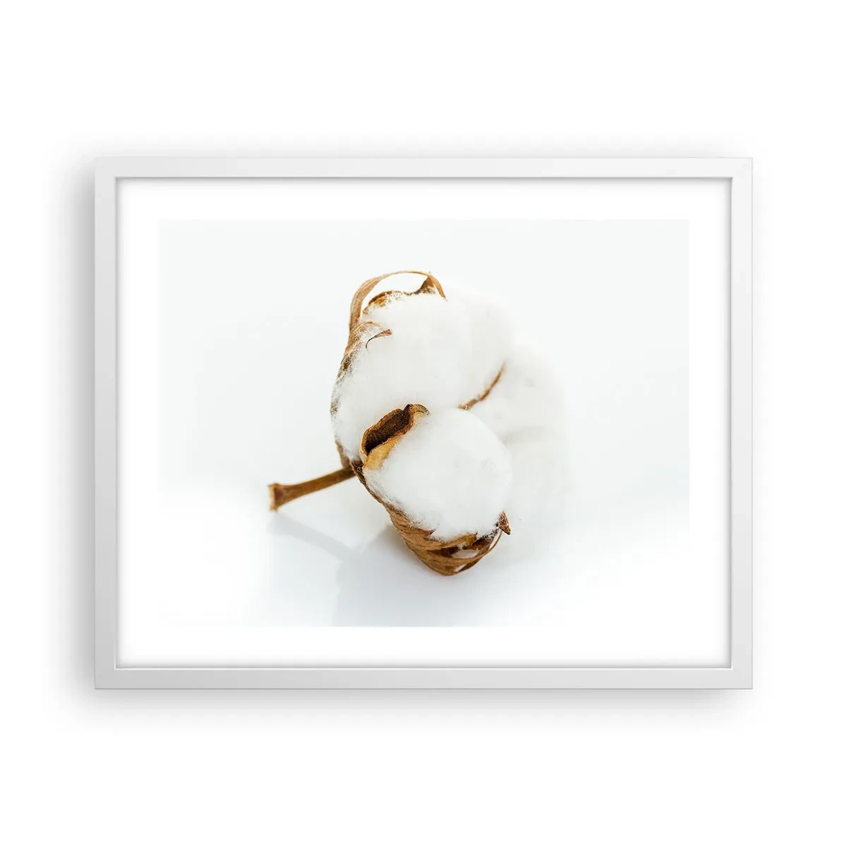 Póster en marco blanco - Suave por naturaleza - 50x40 cm