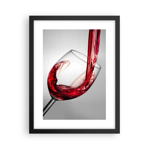 Póster en marco negro - Color - Movimiento - Sonido - 30x40 cm