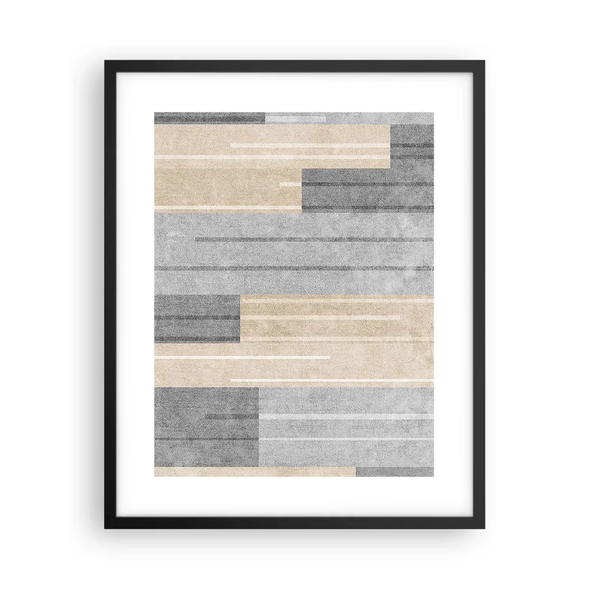 Póster en marco negro - Composición: sostener la vertical - 40x50 cm