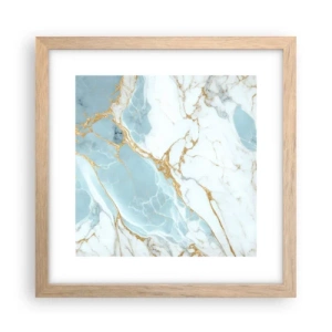 Póster en marco roble claro - Riqueza en la piedra - 30x30 cm