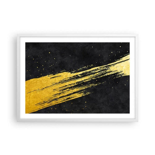 Póster en marco blanco - Saltar al hiperespacio - 70x50 cm