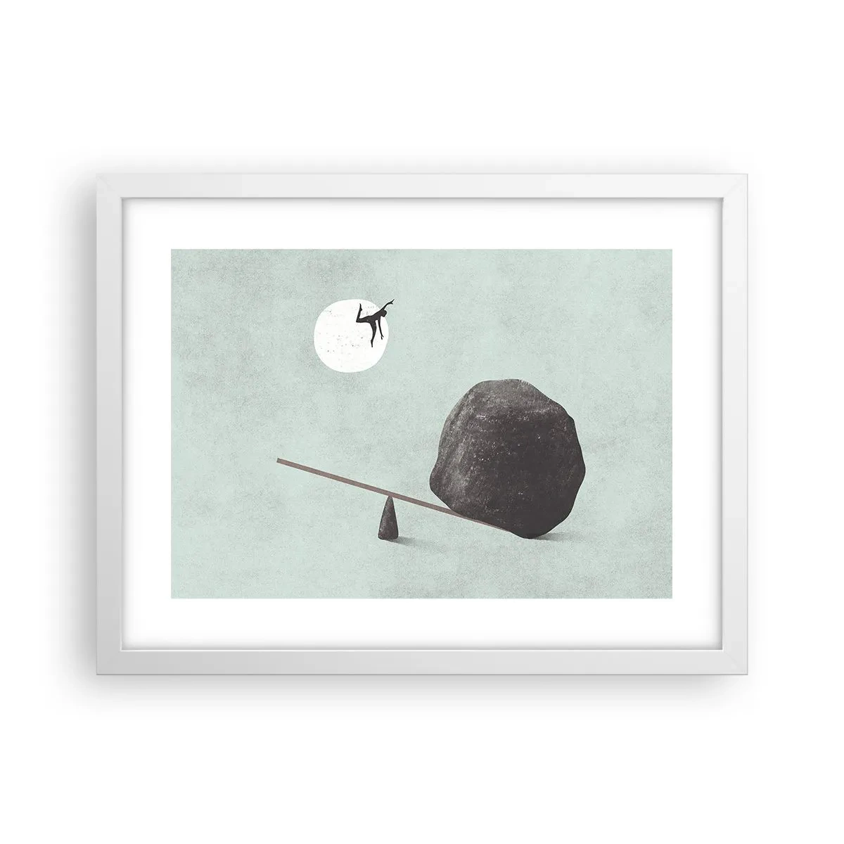 Póster en marco blanco - Un sueño hecho realidad - 40x30 cm
