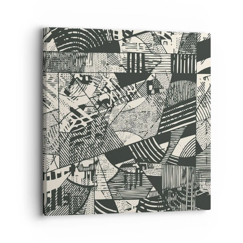 Cuadro sobre lienzo - Impresión de Imagen - La dinámica del presente - 30x30 cm
