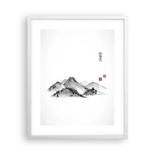 Póster en marco blanco - Más allá de lo lejano - 40x50 cm