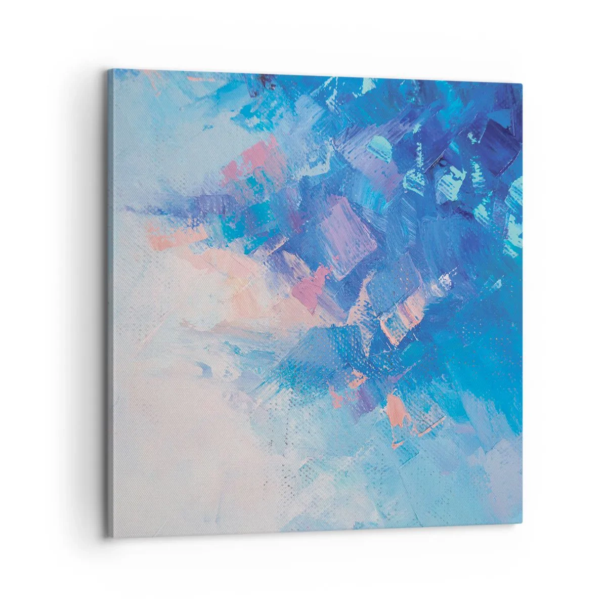 Cuadro sobre lienzo - Impresión de Imagen - Abstracción invernal - 60x60 cm