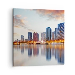 Cuadro sobre lienzo - Impresión de Imagen - La calma monumental de París - 50x50 cm