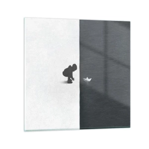 Cuadro sobre vidrio - Impresiones sobre Vidrio - Una gran expedición náutica - 50x50 cm