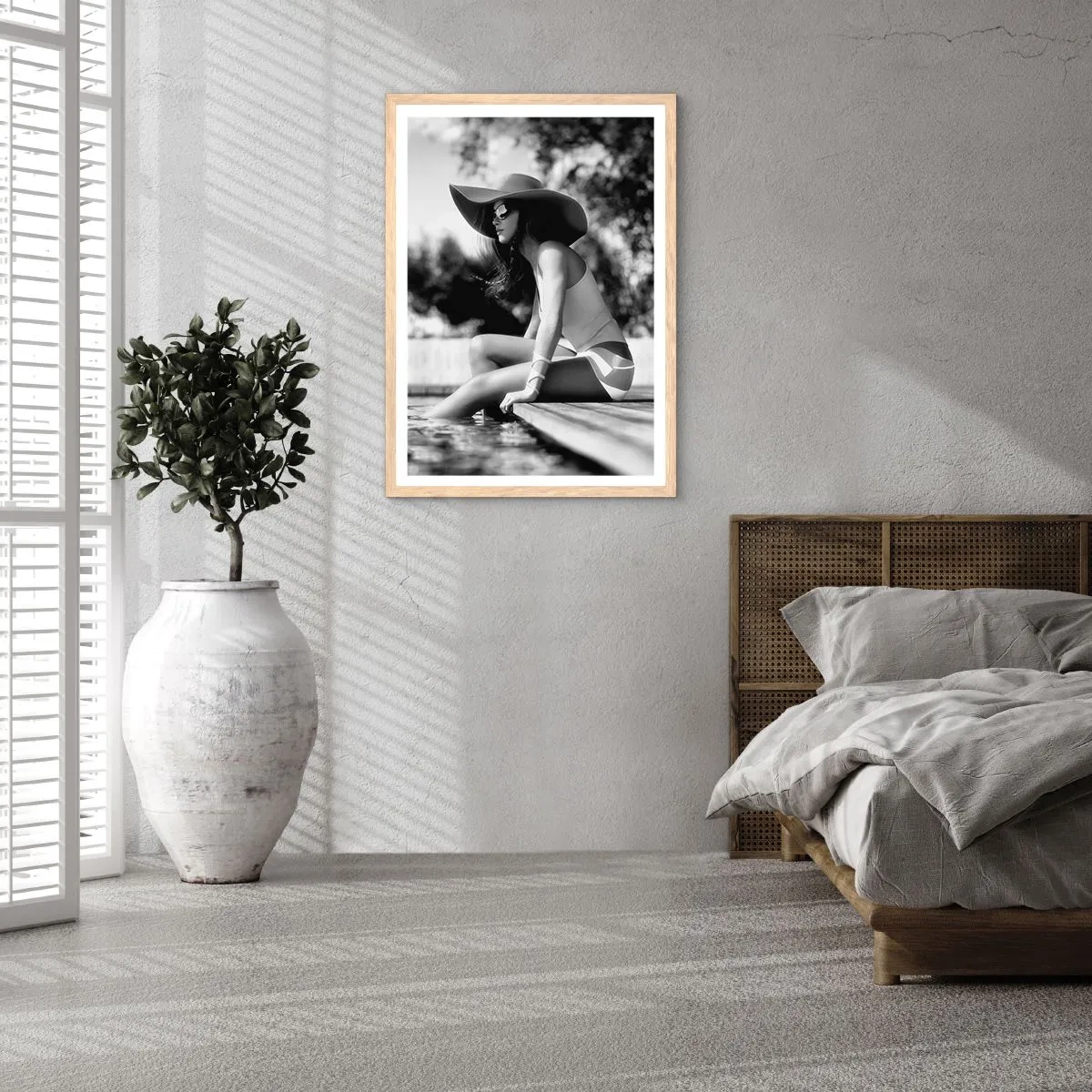 Póster en marco roble claro - Un sueño de verano - 50x70 cm