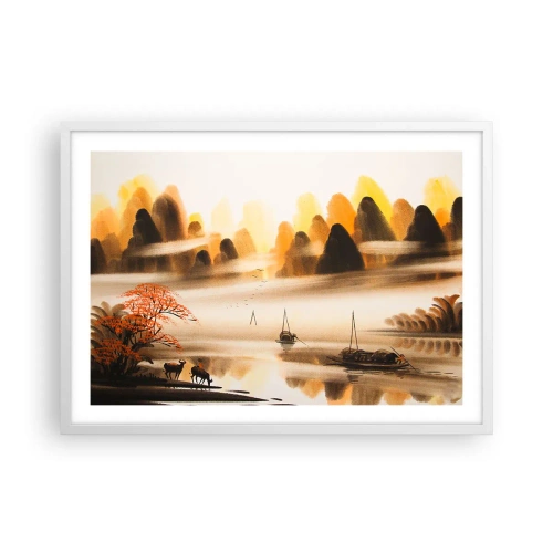 Póster en marco blanco - Más allá del Lejano Oriente - 70x50 cm