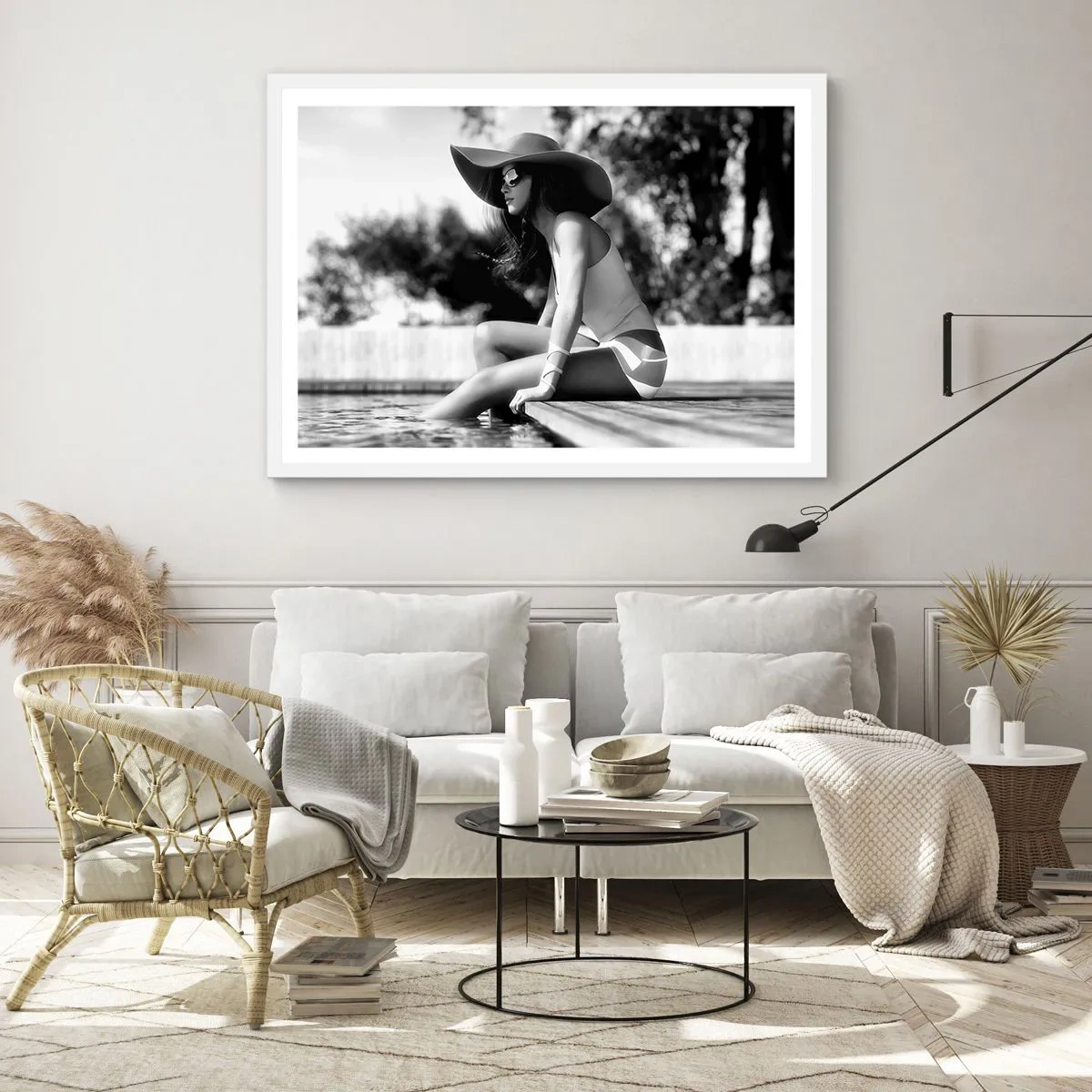 Póster en marco blanco - Un sueño de verano - 100x70 cm