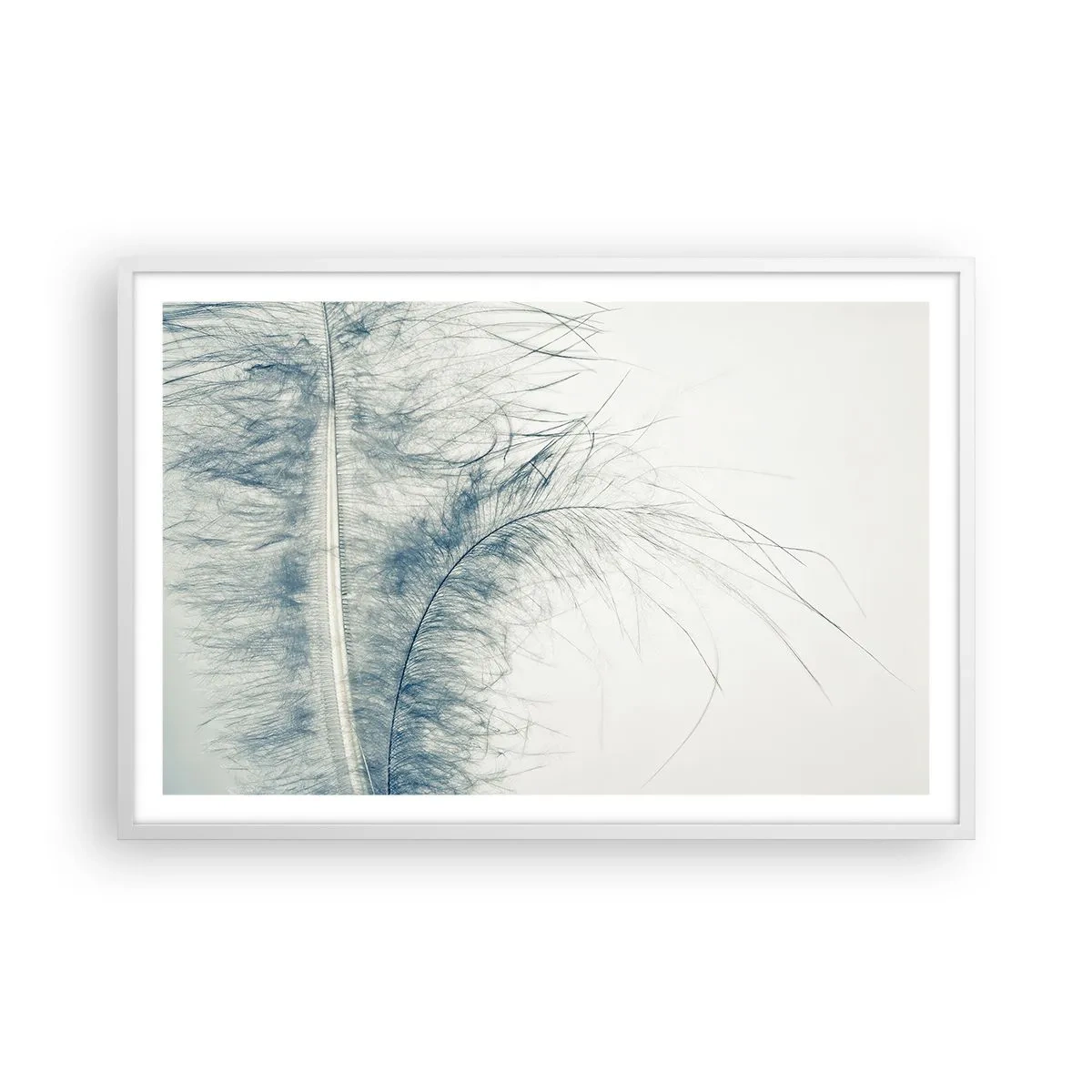 Póster en marco blanco - Susurro de la naturaleza - 91x61 cm