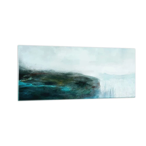 Cuadro sobre vidrio - Impresiones sobre Vidrio - Abstracción marina - 100x40 cm